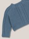 Chaqueta De Punto Azul Claro