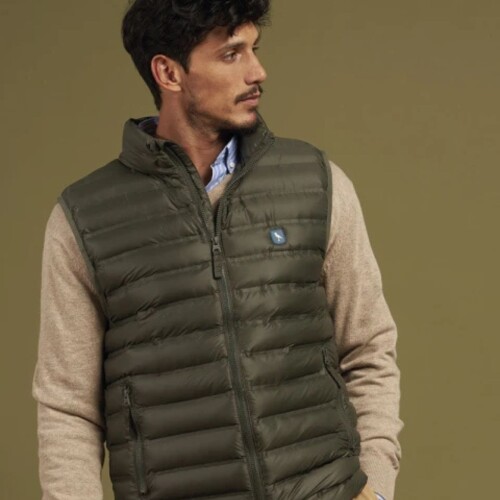 Chaleco Hombre Nylon Polanco Militar