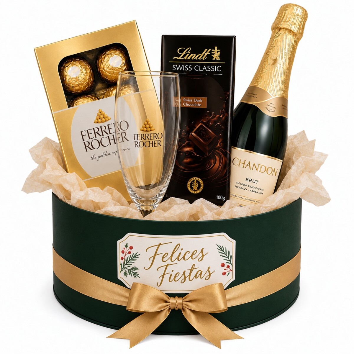 Brindis Felices Fiestas - para uno 