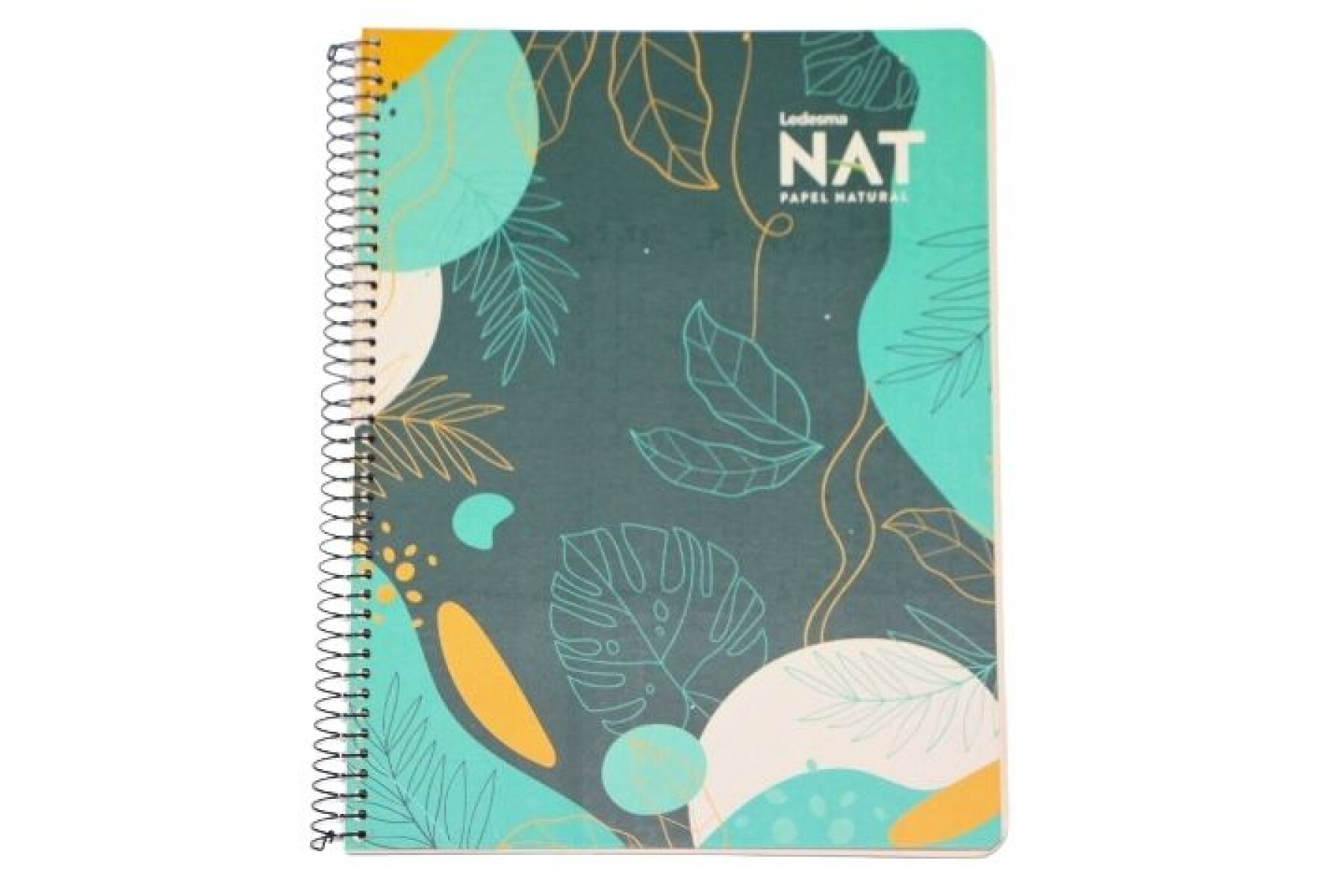 CUADERNOLA NAT TAPA DURA TAMAÑO A4 80 HOJAS - TAPA AZUL HOJAS AMARILLAS 