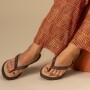 Sandalias Havaianas Top Point Fusion Mujer Marron Oscuro/Dorado