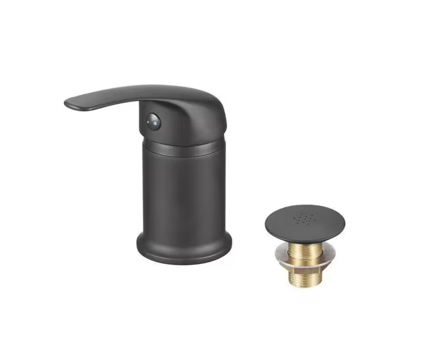 Grifería De Bidet Monocomando Sin Transferencia Capri Negro Mate 