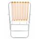 Silla De Playa Plegable Tubo De HierroSilla De Playa Plegable Tubo De Hierro Naranja