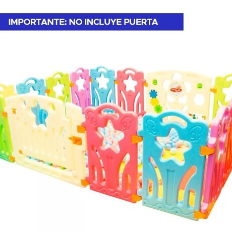 Corral Cerco X8 Unidad Pelotero Pvc 40x60cm + Pelotas Surtidos