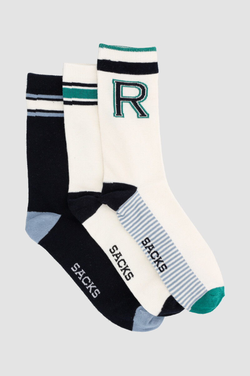 Pack de 3 medias con diseños variados Estampado 10