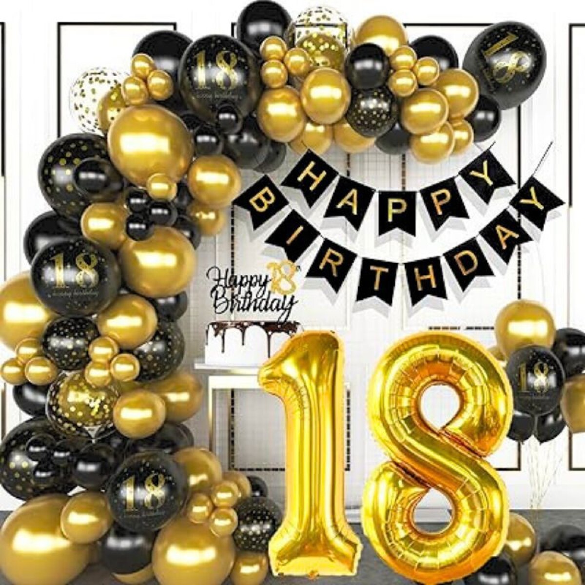 Set de Globo Completo con Número - 18 