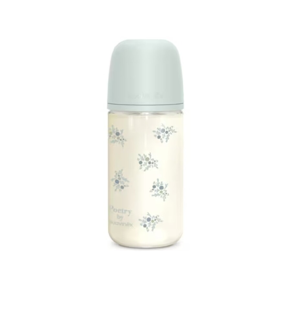 Mamadera Vidrio 240ml 3m+ - poetry aqua 