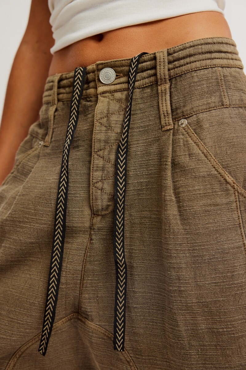 SHORT HAREM SAGE Marron