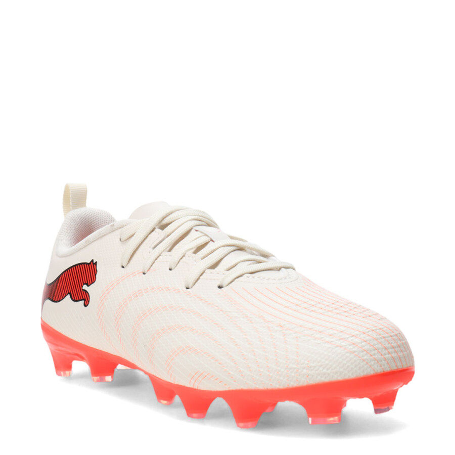 Championes de Niños Puma Futbol Future 9 Play Fg Ag Junior Beige - Anaranjado