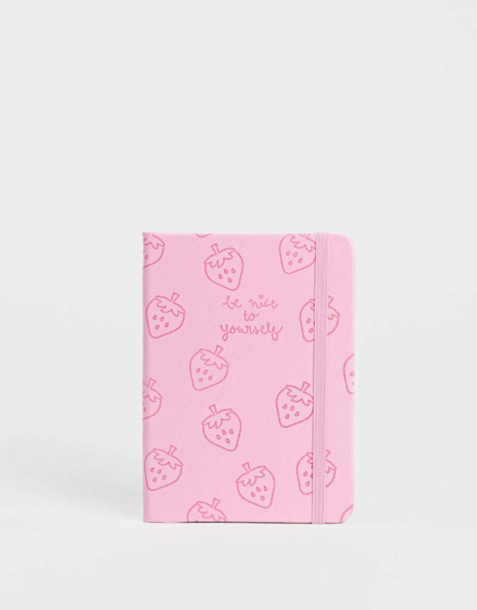 Cuaderno A6 Con Elástico ''berry'' - Combinacion Bicolor 