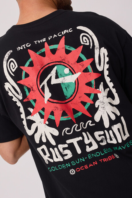 T-SHIRT EXAVI RUSTY Negro