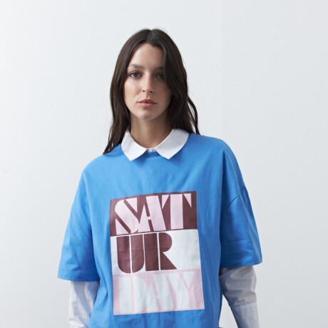 REMERA ERICA PRINTED Azul Regata