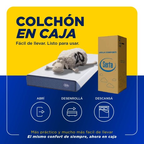 Colchon Benton - 1 plaza en caja 0.80 x 1.90