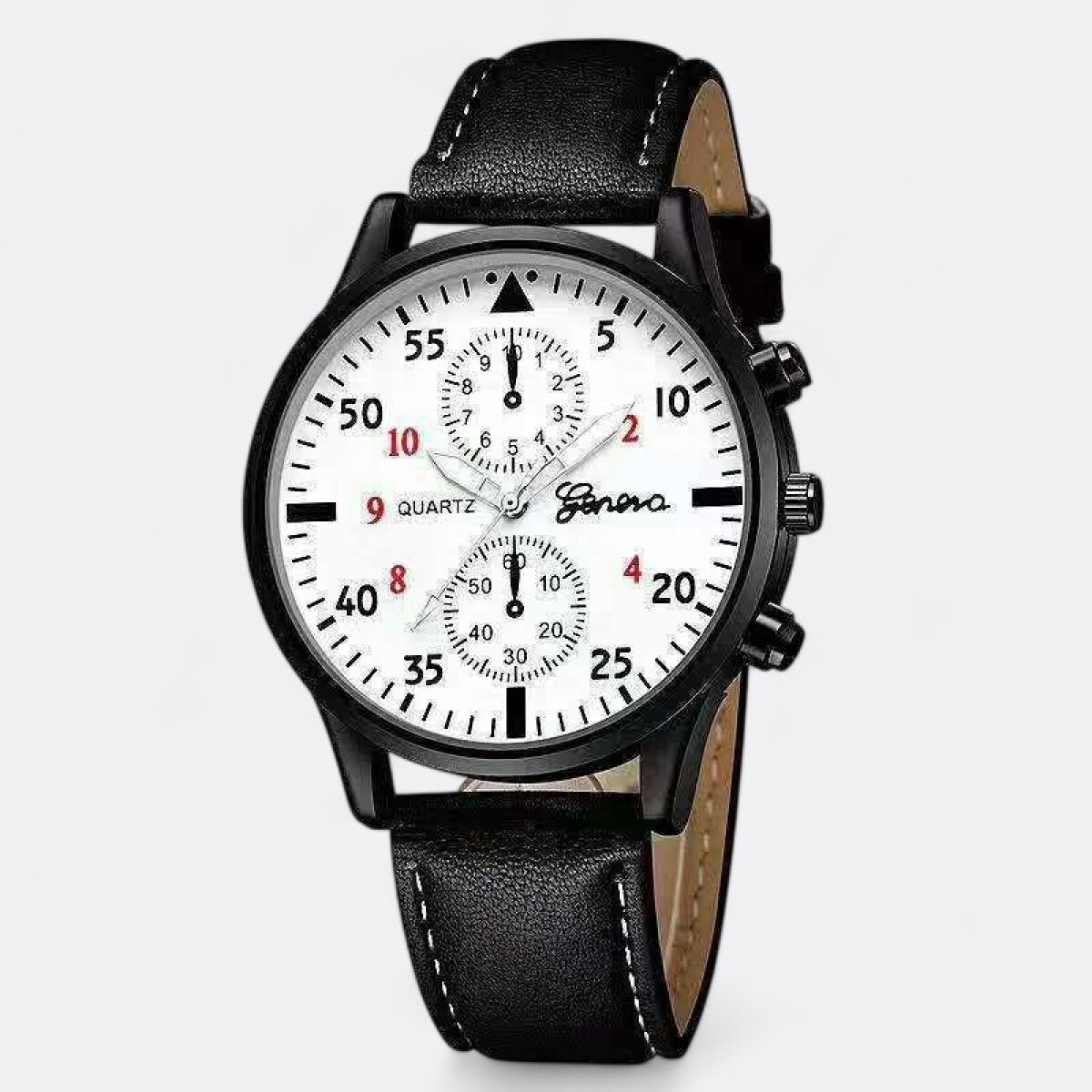 Reloj De Pulsera Masculino - Negro Y Blanco 