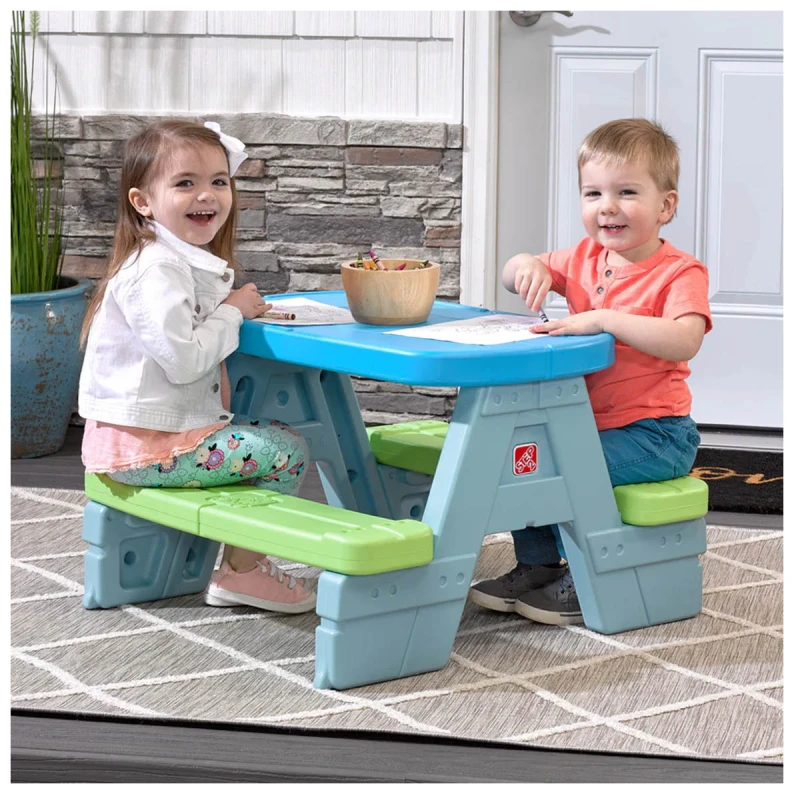 Mesa de picnic Sun & Shade con sombrilla Step2 Mesa de picnic Sun & Shade con sombrilla Step2