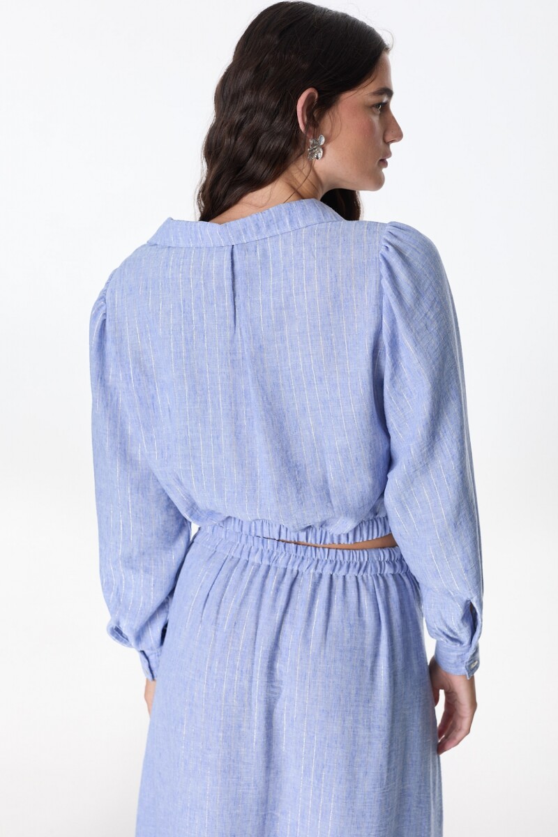 Camisa Print Celeste