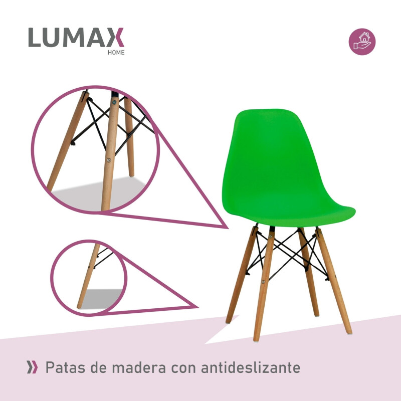 Sillas Eames Lumax Colorido Innovador Moderno Liso