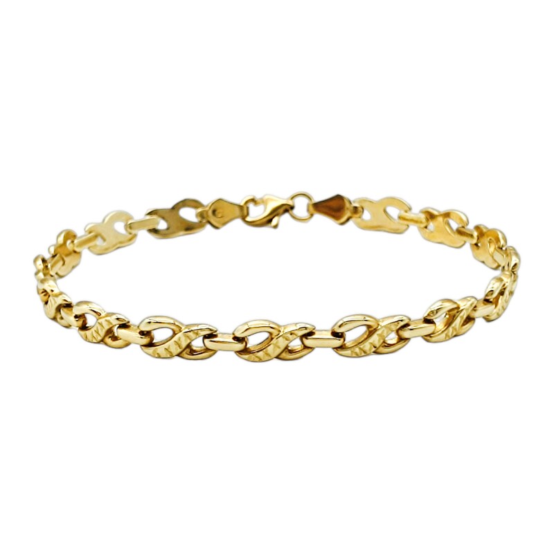 Pulsera Infinito-Oro bajo-Sin Piedra-PU8057 sinpiedra