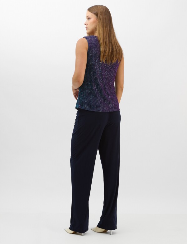Conjunto Tres Piezas - Plisado Lurex AZUL/MULTI