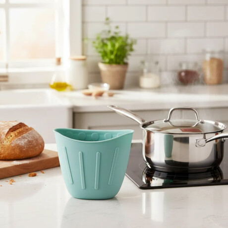 Manopla Agarradera de Silicona para Horno Cocinar Repostería Verde