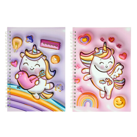 Cuaderno de tapa dura con diseño unicornio Cuaderno de tapa dura con diseño unicornio