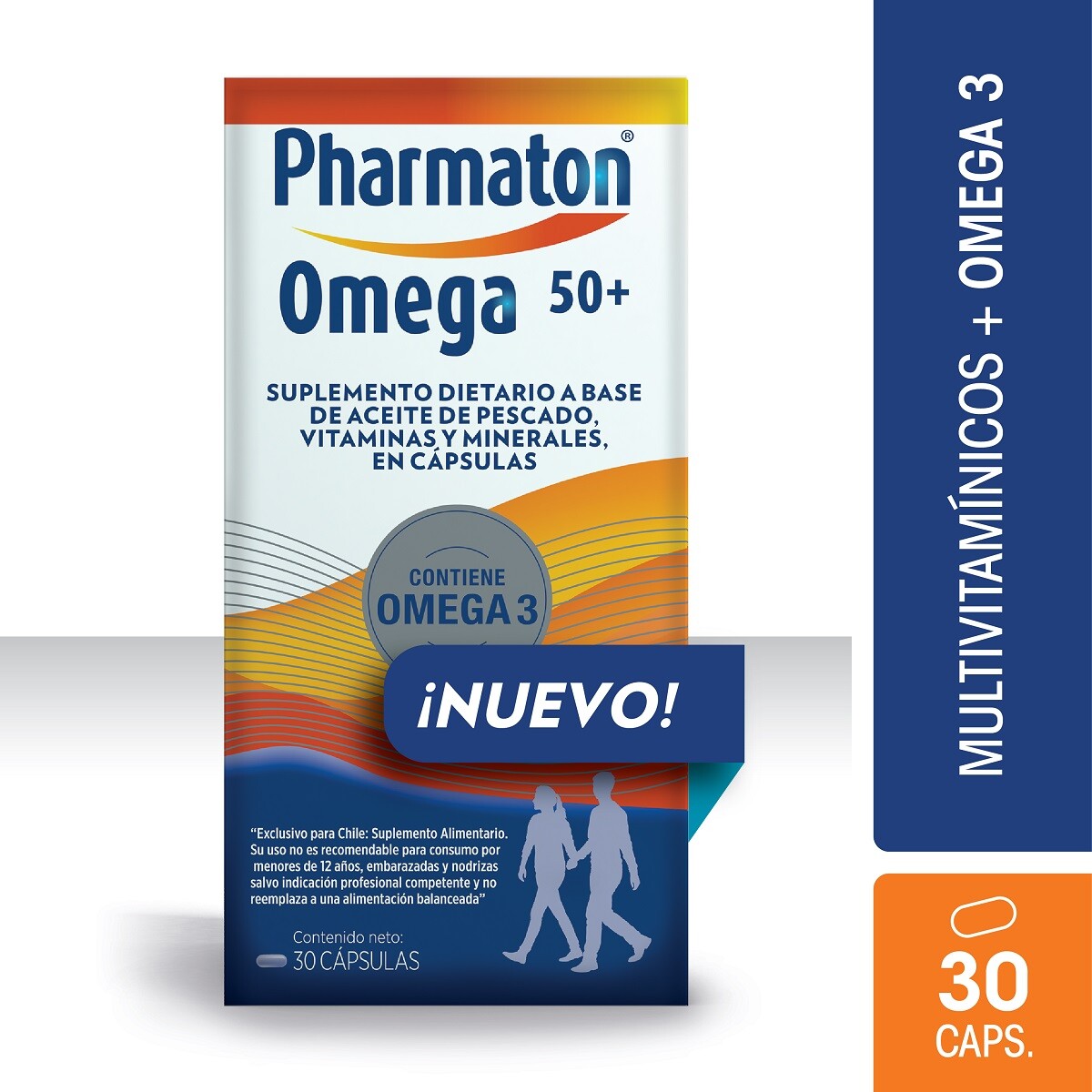 Pharmaton 50 Plus C/omega 3. 30 Caps. 