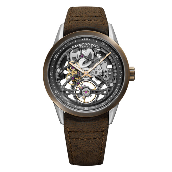 Reloj Raymond Weil Freelancer Calibre RW1212 Skeleton - Automático con correa marrón Reloj Raymond Weil Freelancer Calibre RW1212 Skeleton - Automático con correa marrón