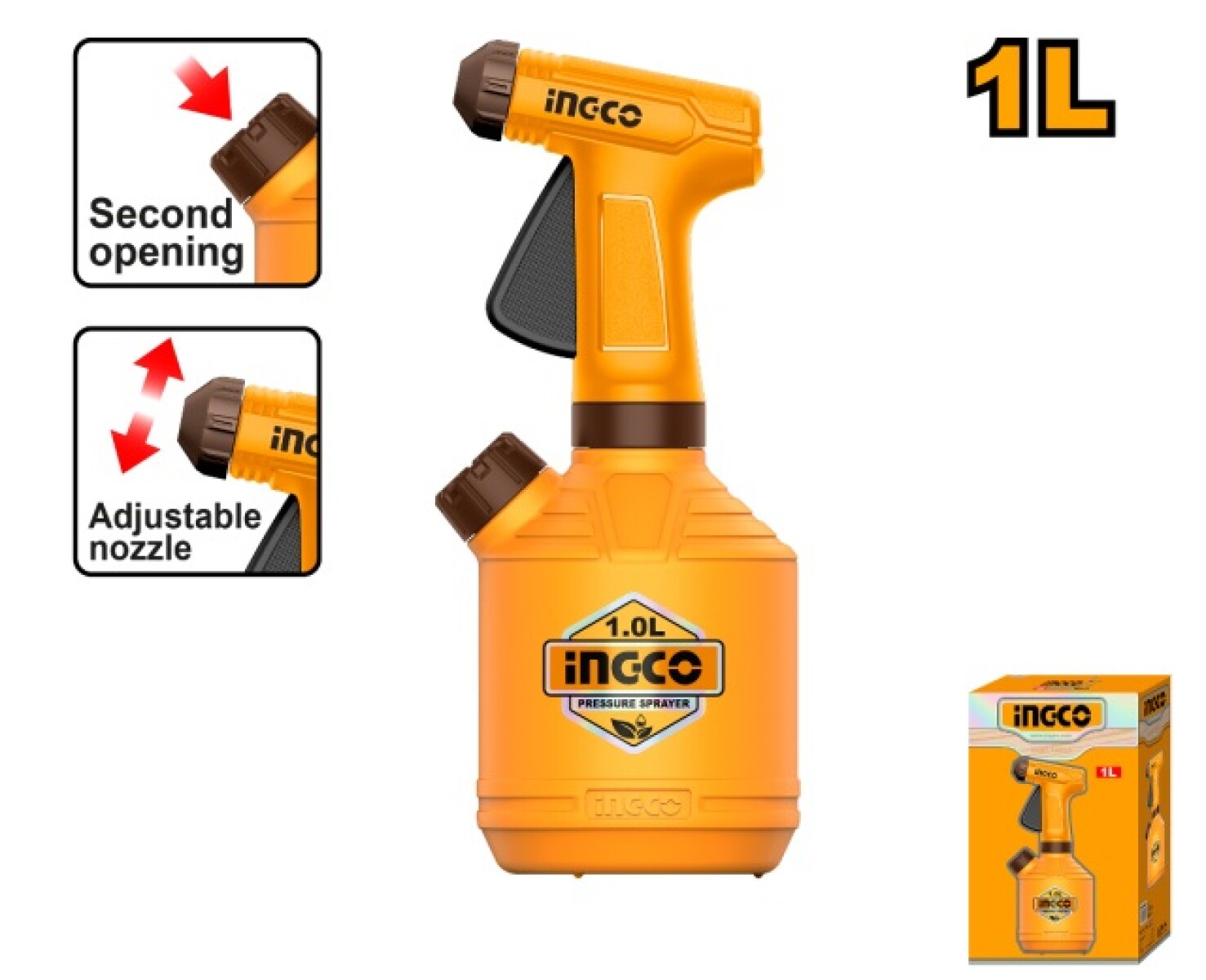 FUMIGADOR PULVERIZADOR MANUAL 1LT HSPP30102 