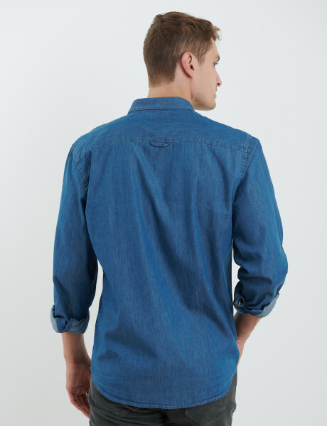 012614 CAMISA HARRY Azul