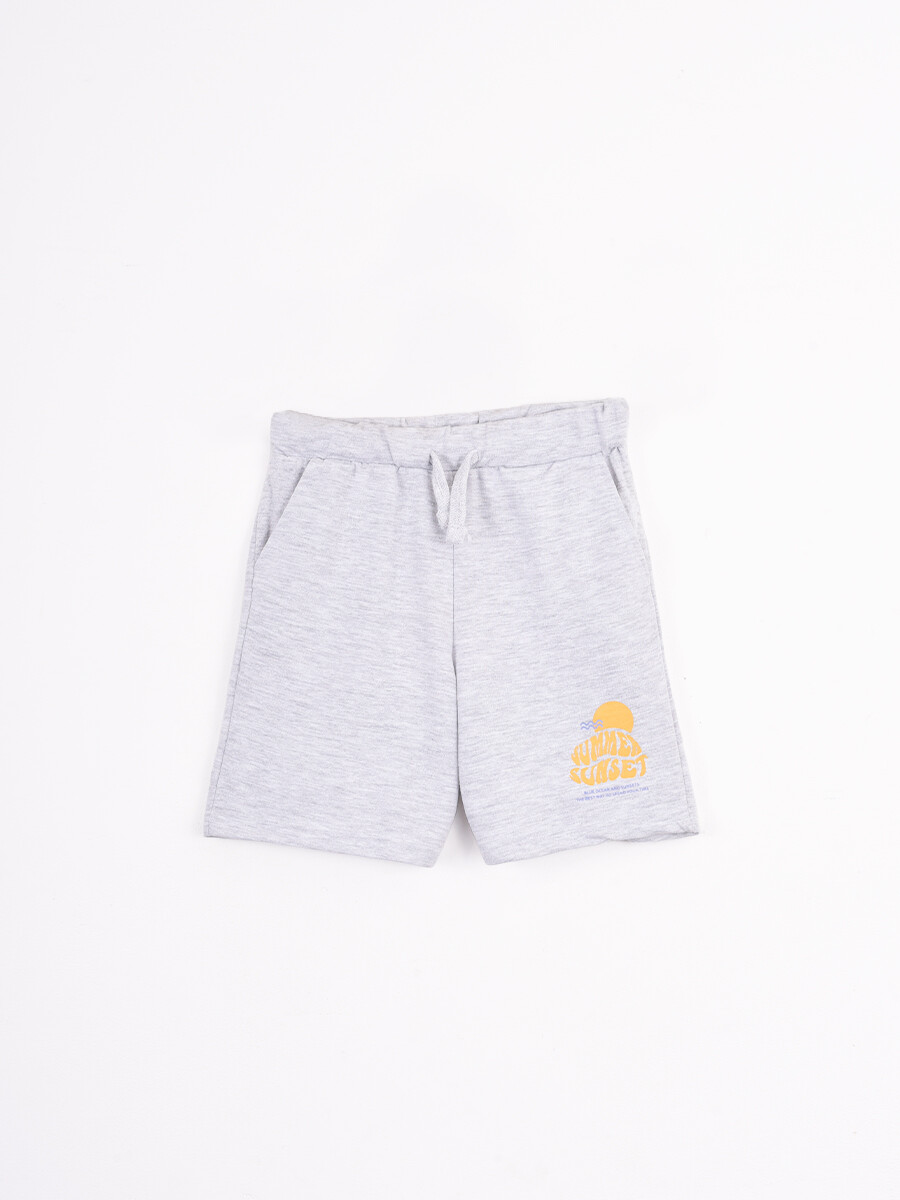 SHORT SUMMER - GRIS MELANGE M 