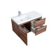 MOBILIARIO BAÑO ELEMENTO CON BACHA 3 CAJONES MADERA NOGAL NOGAL