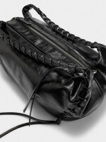 Bolso De Mano De Charol negro