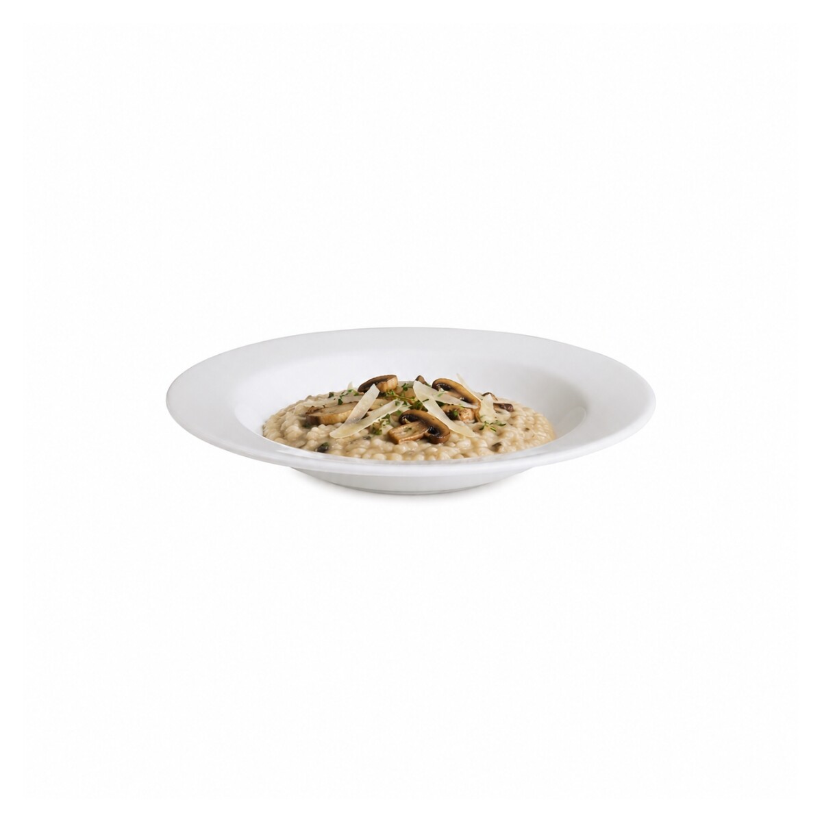 Plato Hondo de Porcelana Blanca 22 cm Actualite 