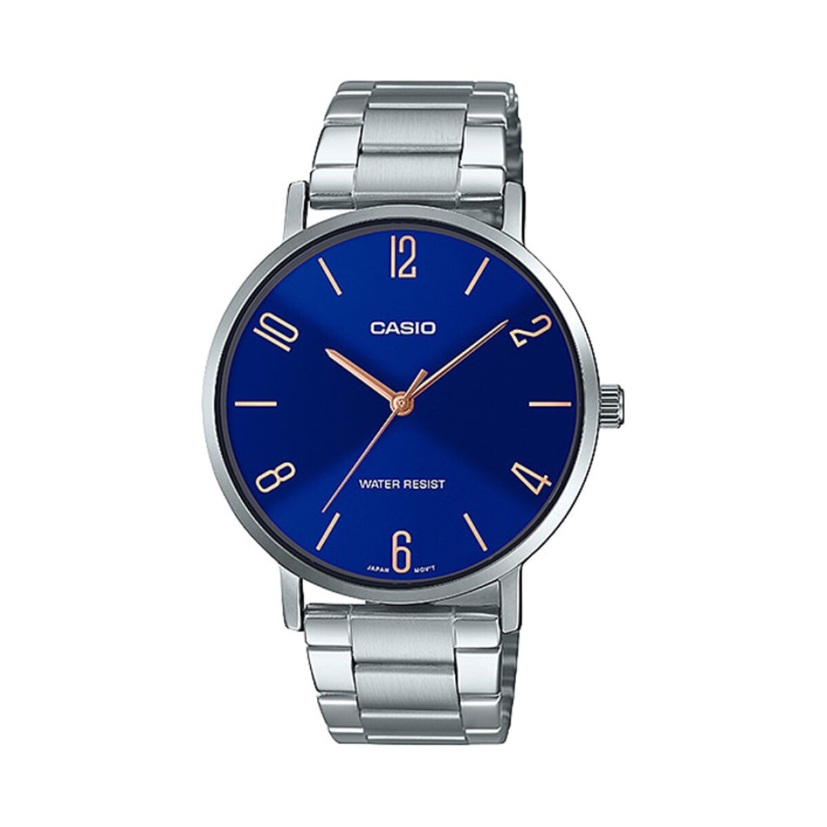Reloj Casio LTP-VT01D 2B2UDF Silver Esfera Azul - 001 