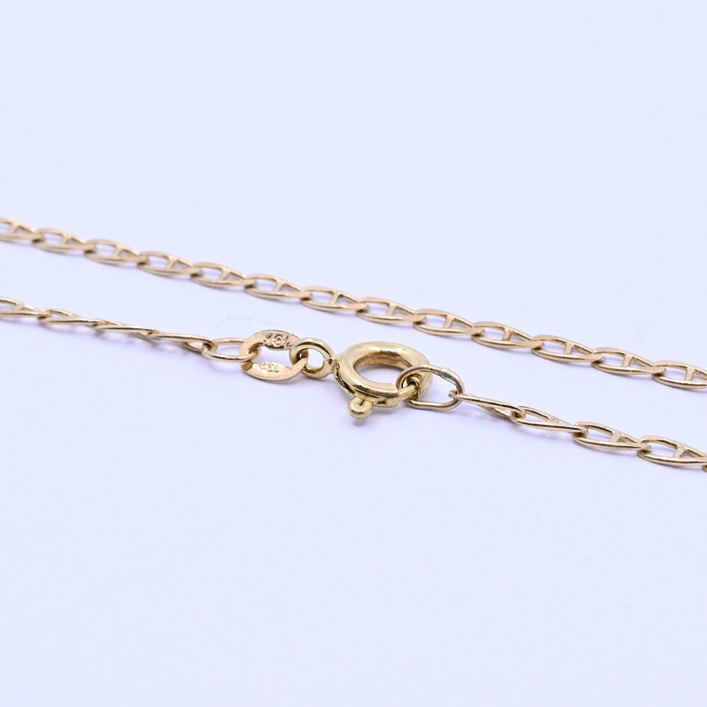 Cadena oro 18k con eslabón barco. Cadena oro 18k con eslabón barco.