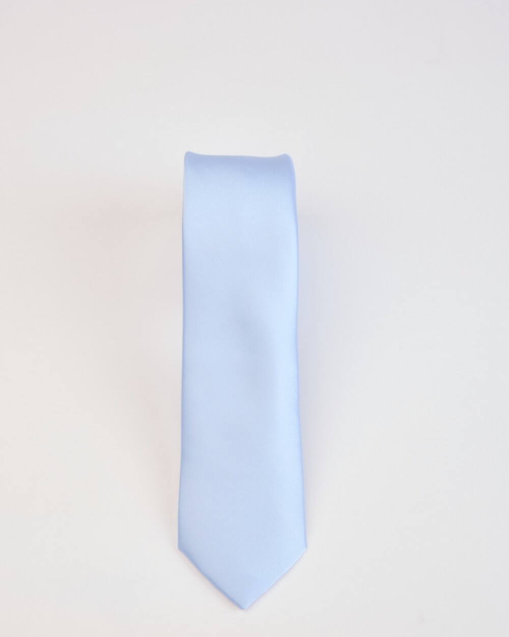 Corbata Microfibra Celeste Satinado