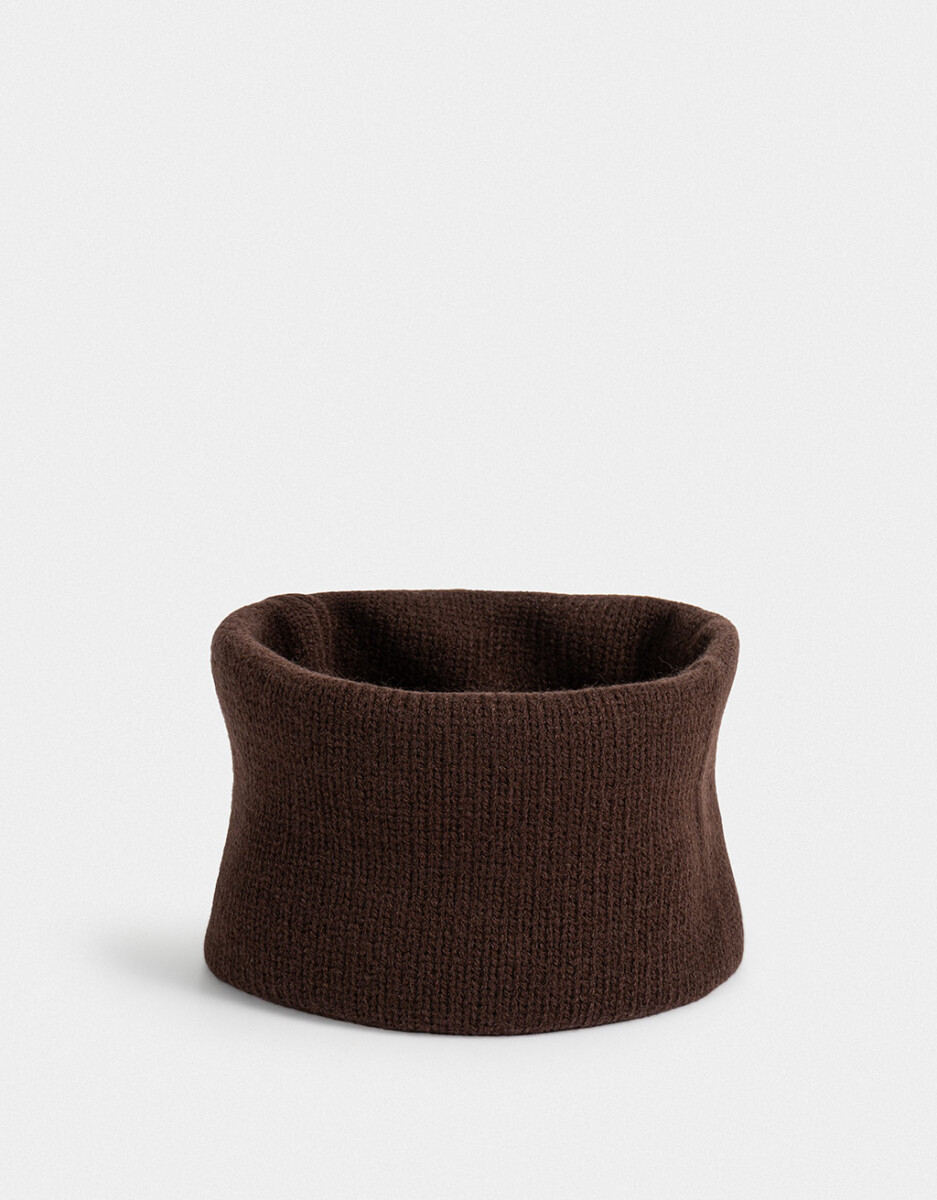Cuello Tejido Chocolate 