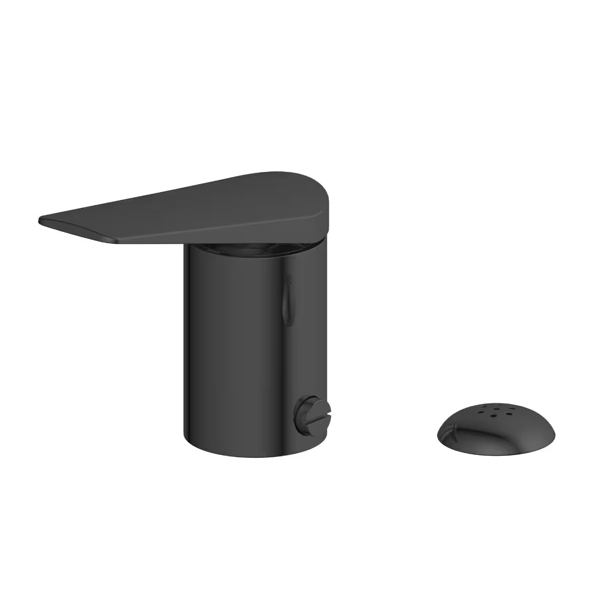 Grifería De Bide Monocomando Con Transferencia Chronos Negro Mate 