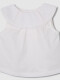 Blusa Blanco Roto Con Cuello Blanco