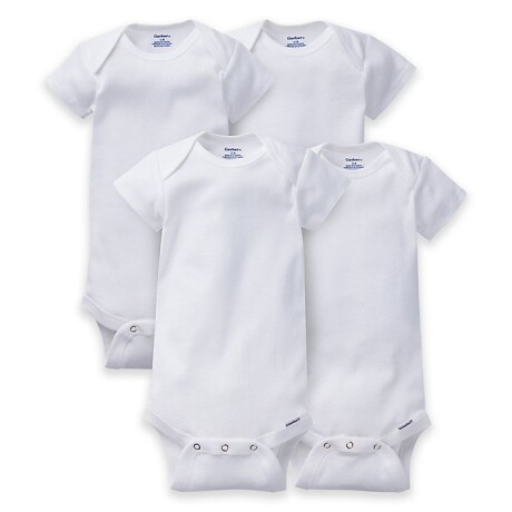 Pack x4 Bodies manga corta blancos Pack x4 Bodies manga corta blancos