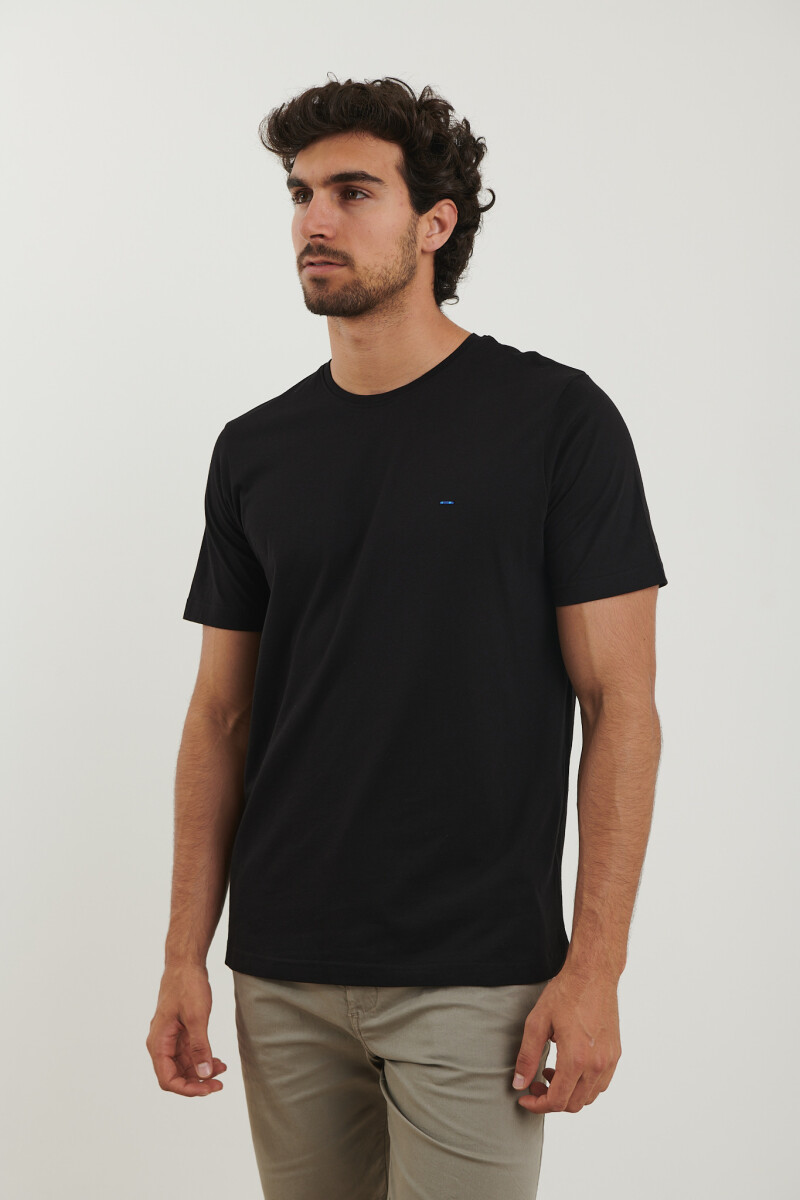 T-SHIRT HARRINGTON LABEL - Negro 