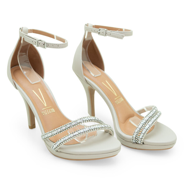 Zapatos Vizzano Taco Alto de Mujer - 6210.1044-29059 Gris-cristal