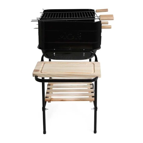 Parrillero Parrilla Portátil en Acero Esmaltado Bonanza Negro