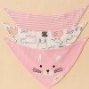 Set baberos bandana x3 raton rosa