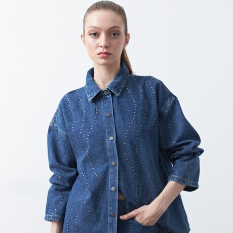 SOBRECAMISA ADELE Azul Oscuro