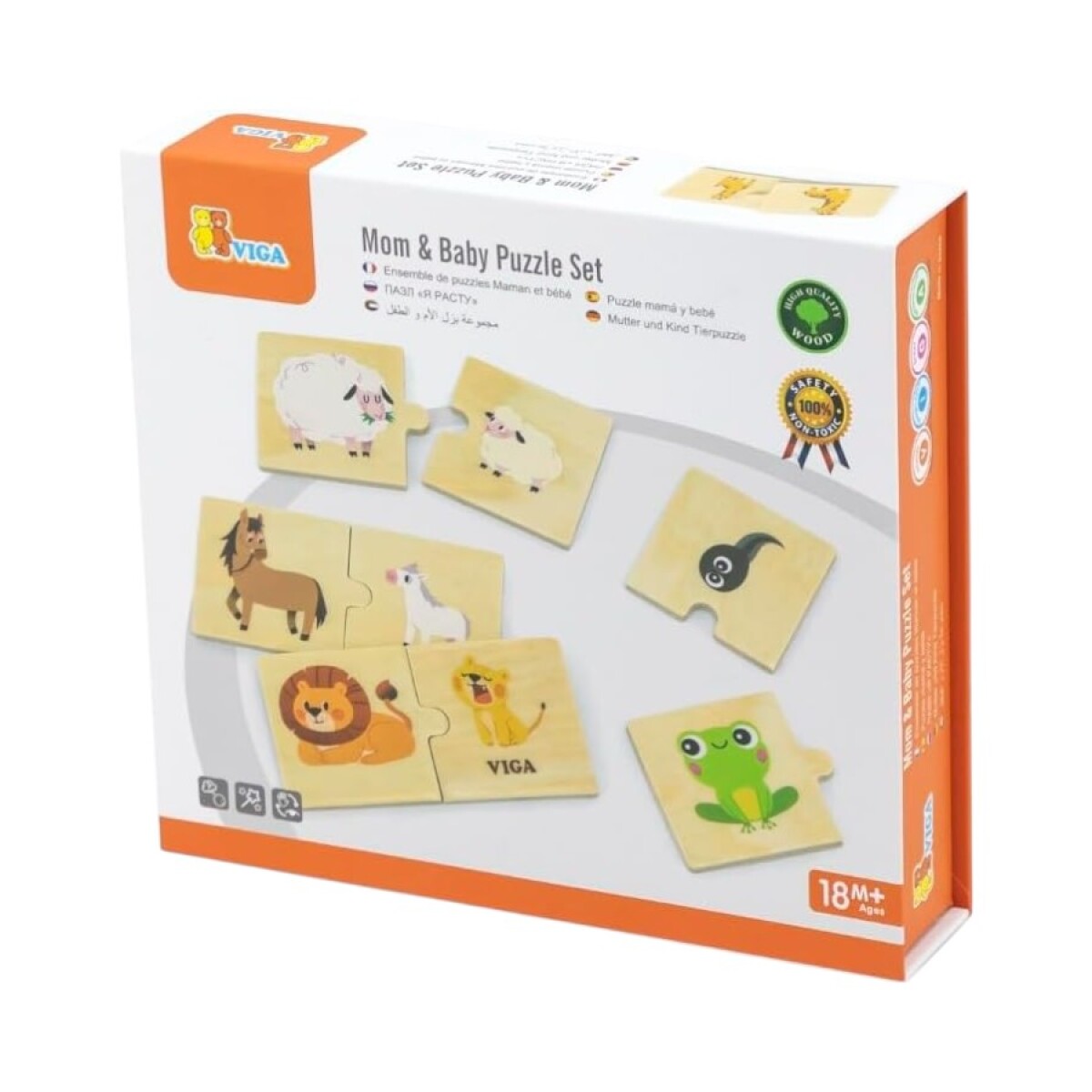 Puzzle Mamá & Bebé Viga 24 Pzs 