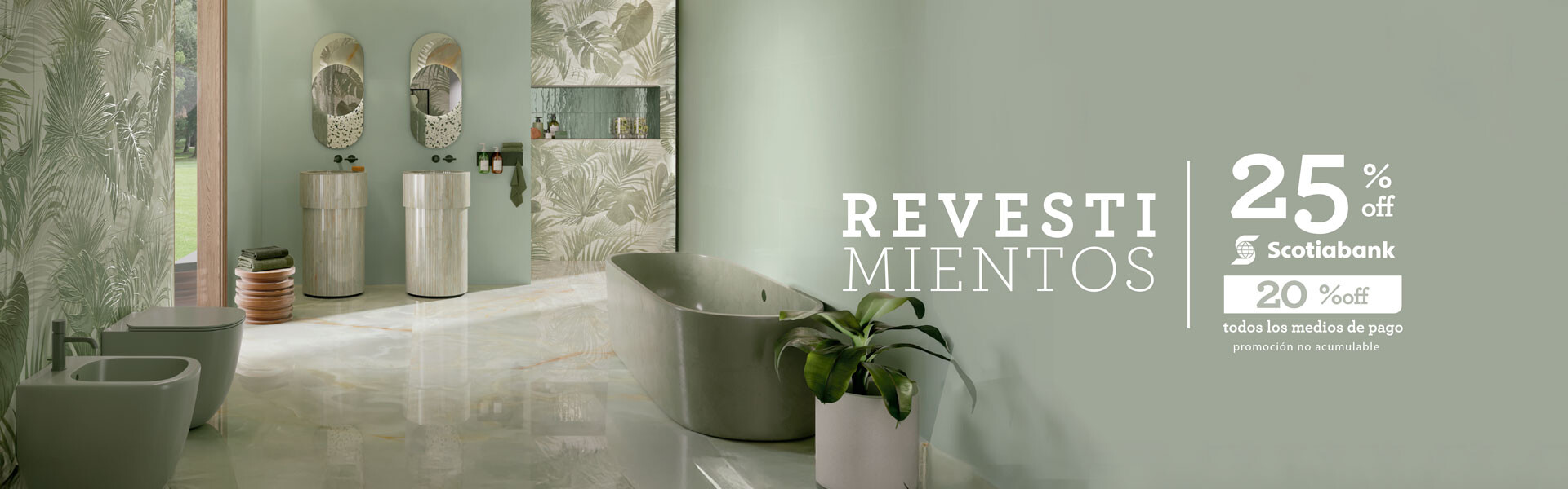 Scotia 25% off en pisos y revestimientos