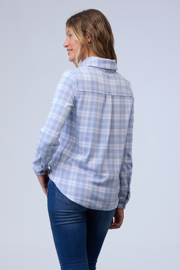 Camisa Soft Cuadrille CELESTE/MULTI