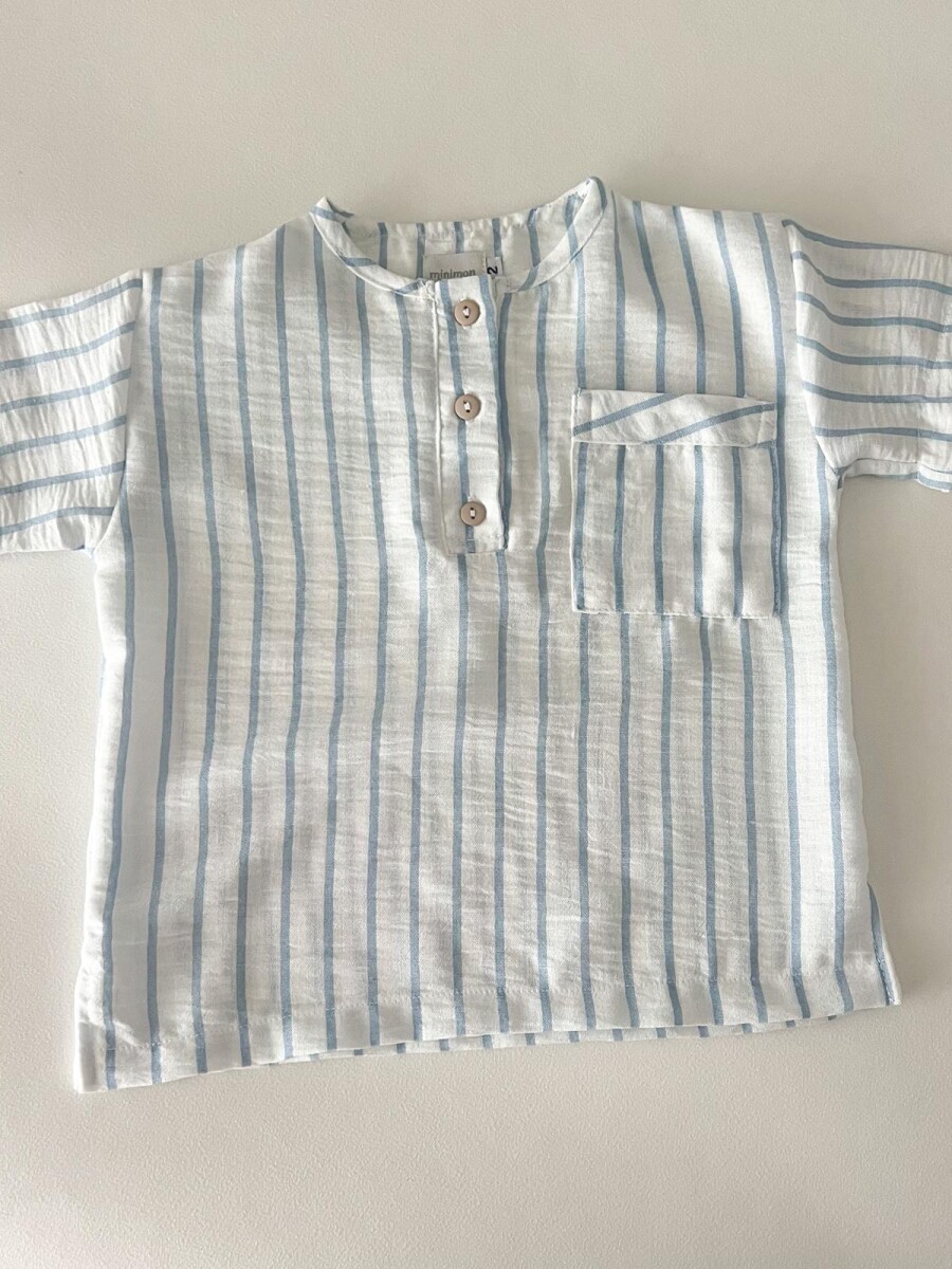 Camisa manga corta blue row Camisa manga corta blue row