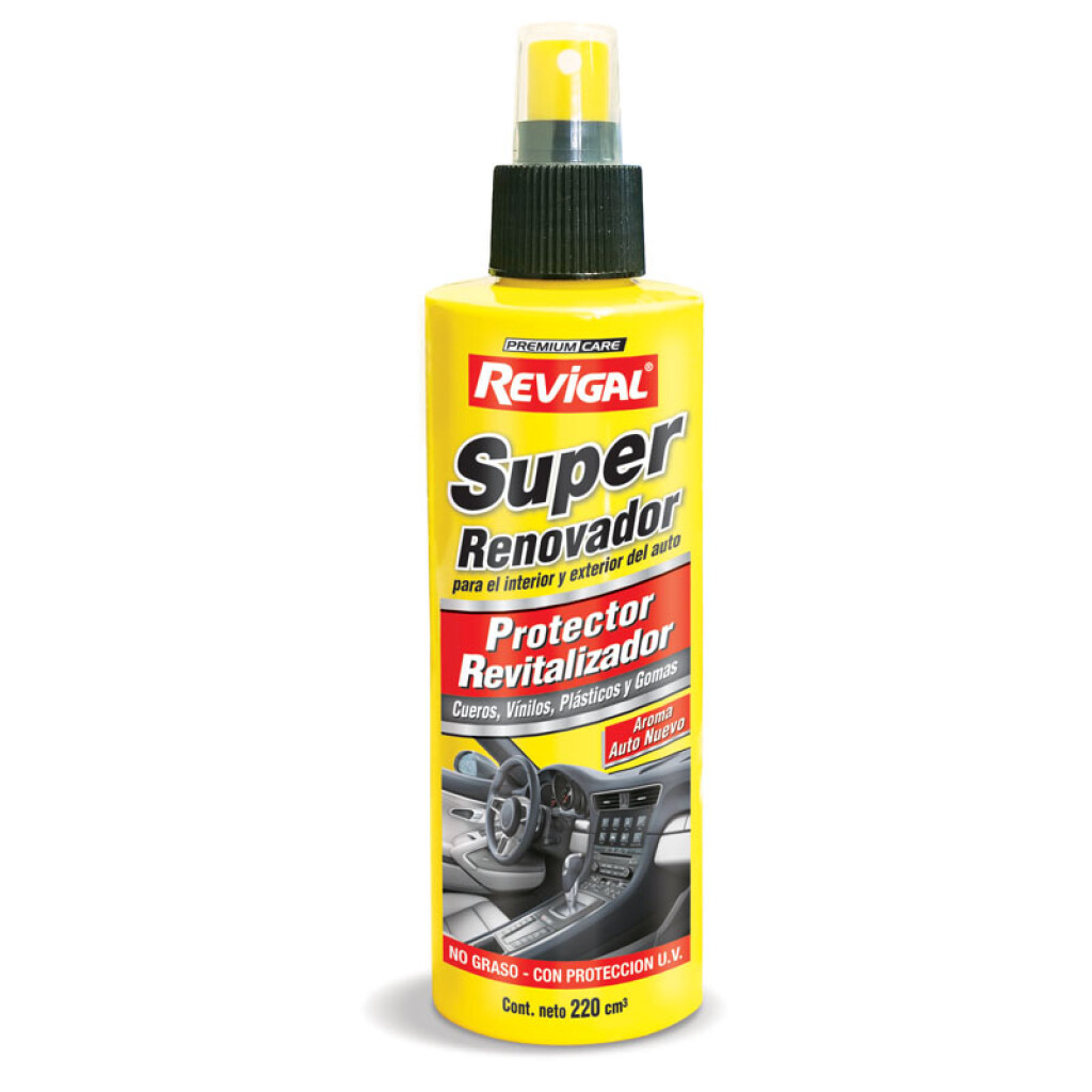 LIMPIEZA Y ACABADO - SUPER RENOVADOR PLASTICOS INTERIOR EXTERIOR 220ML REVIGAL